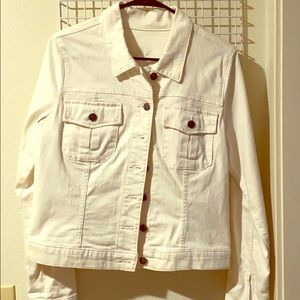 White denim jacket